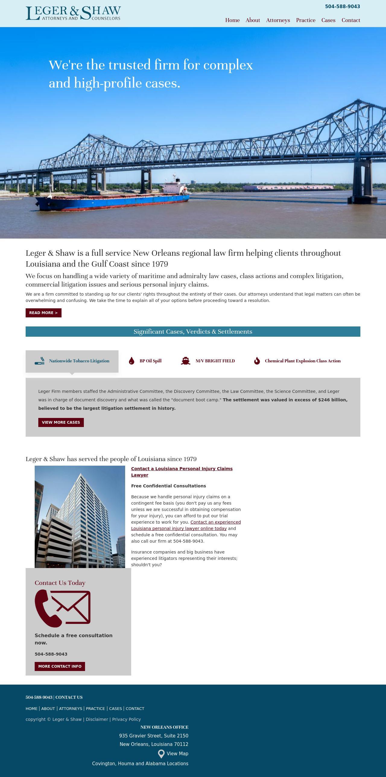 Leger & Shaw - Covington LA Lawyers