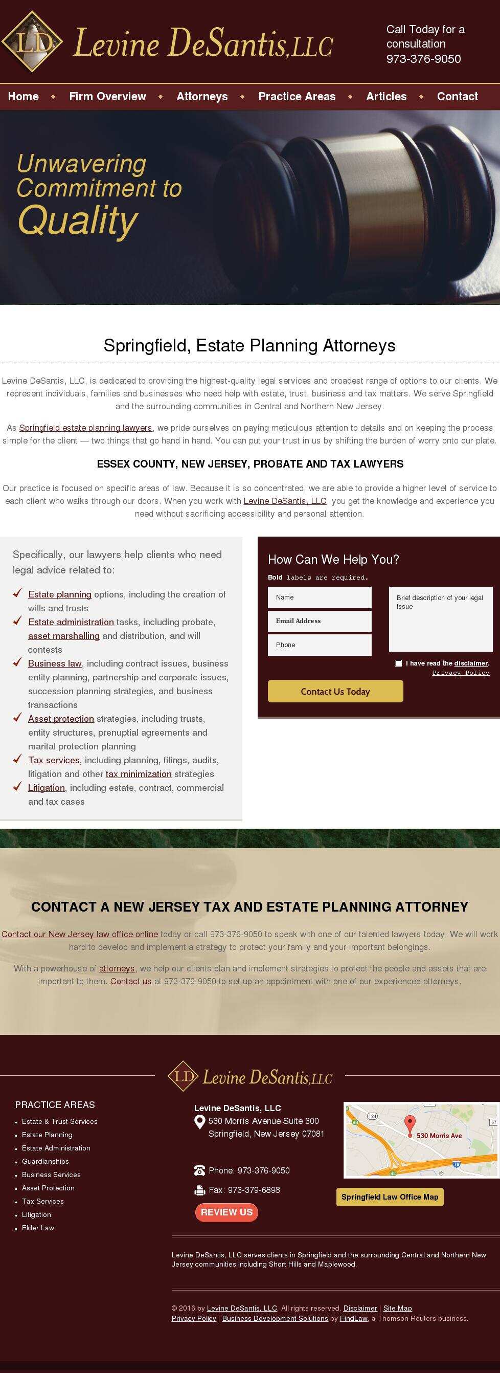 Levine DeSantis, LLC - Springfield NJ Lawyers