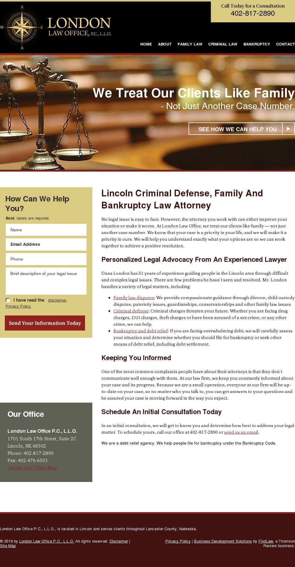 London Law Office P.C., L.L.O. - Lincoln NE Lawyers