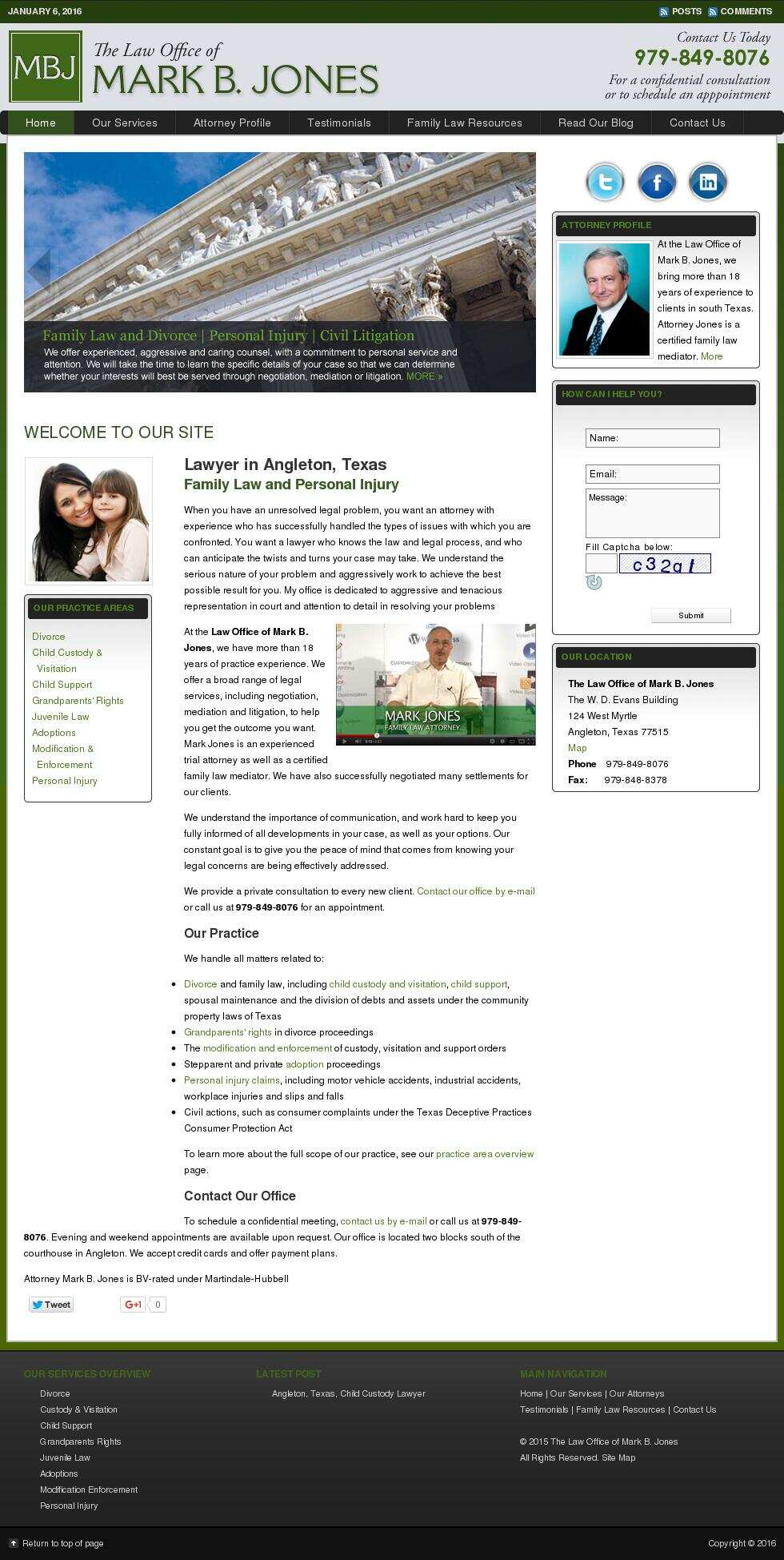 Mark B. Jones - Angleton TX Lawyers