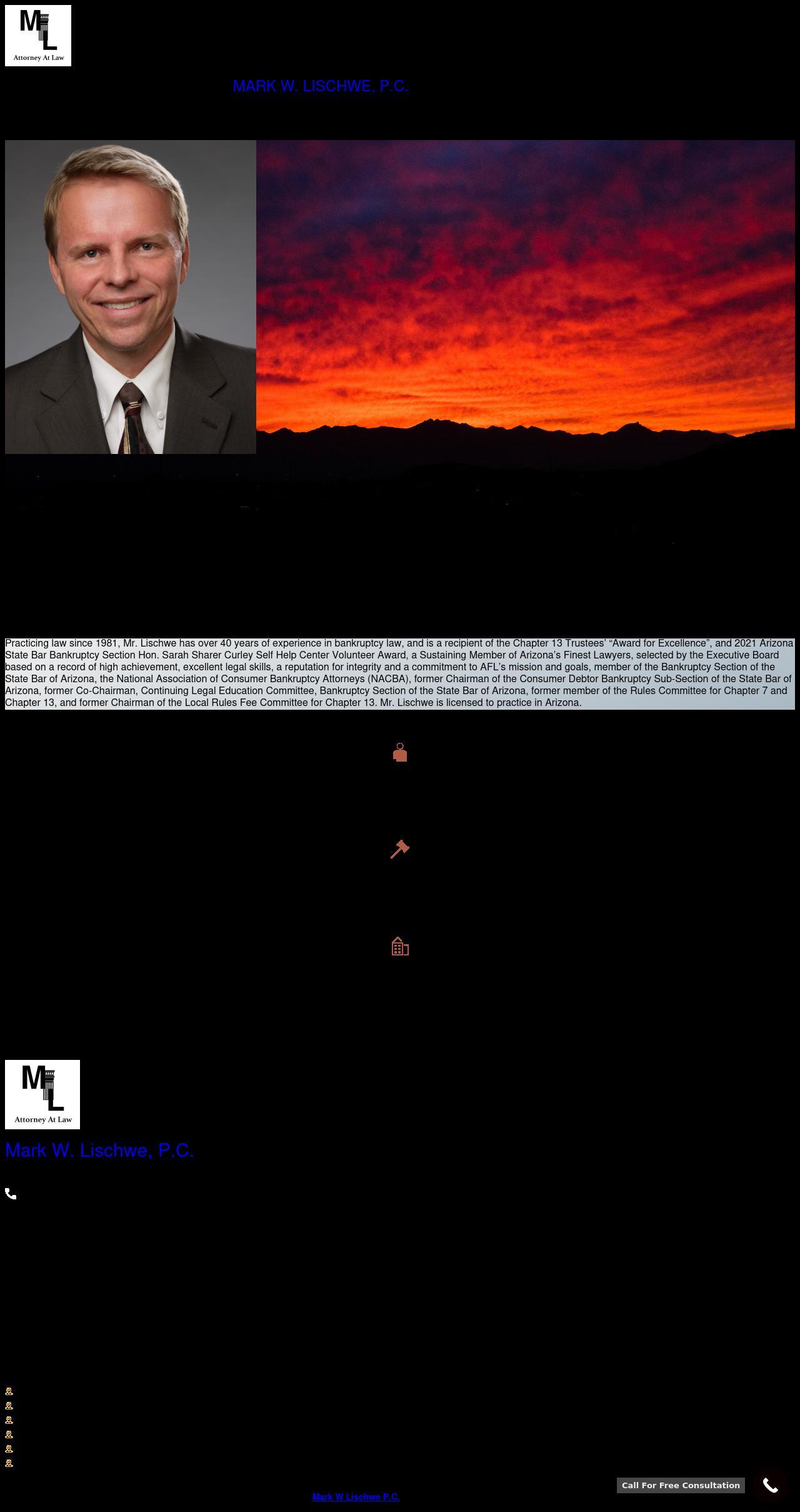 Mark W. Lischwe, P.C. - Phoenix AZ Lawyers
