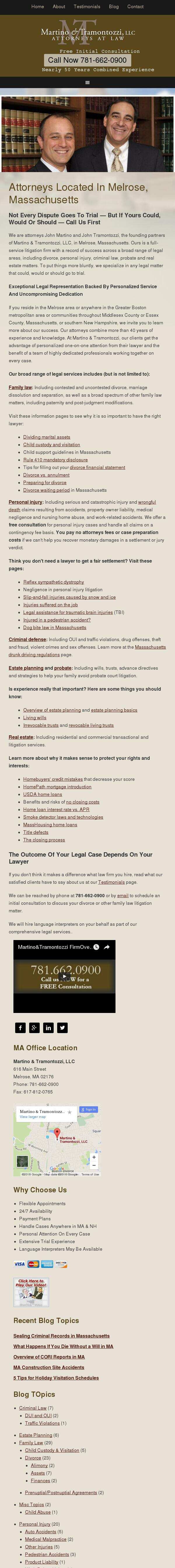 Martino & Tramontozzi, LLC - Melrose MA Lawyers