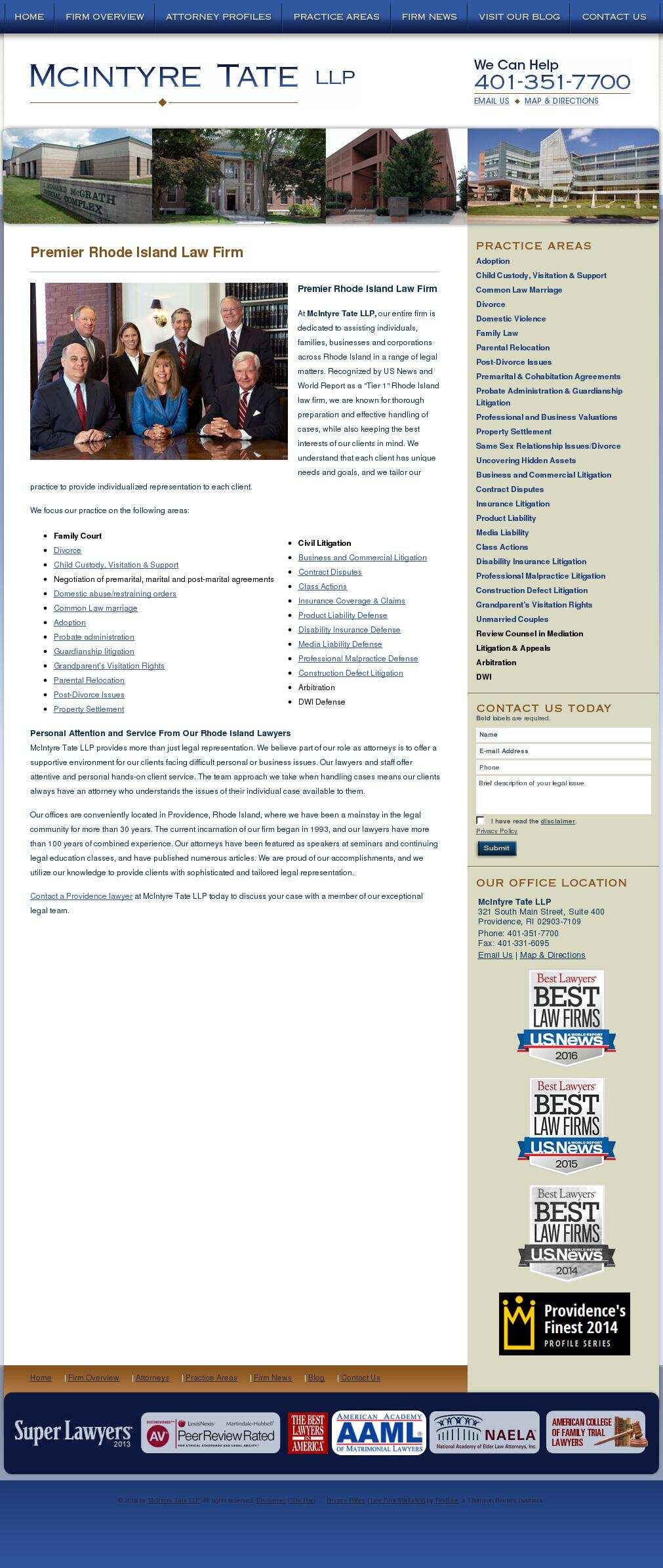 McIntyre Tate LLP - Providence RI Lawyers