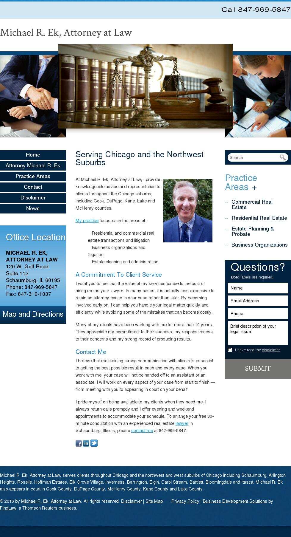 Michael R. Ek, Attorney at Law - Schaumburg IL Lawyers