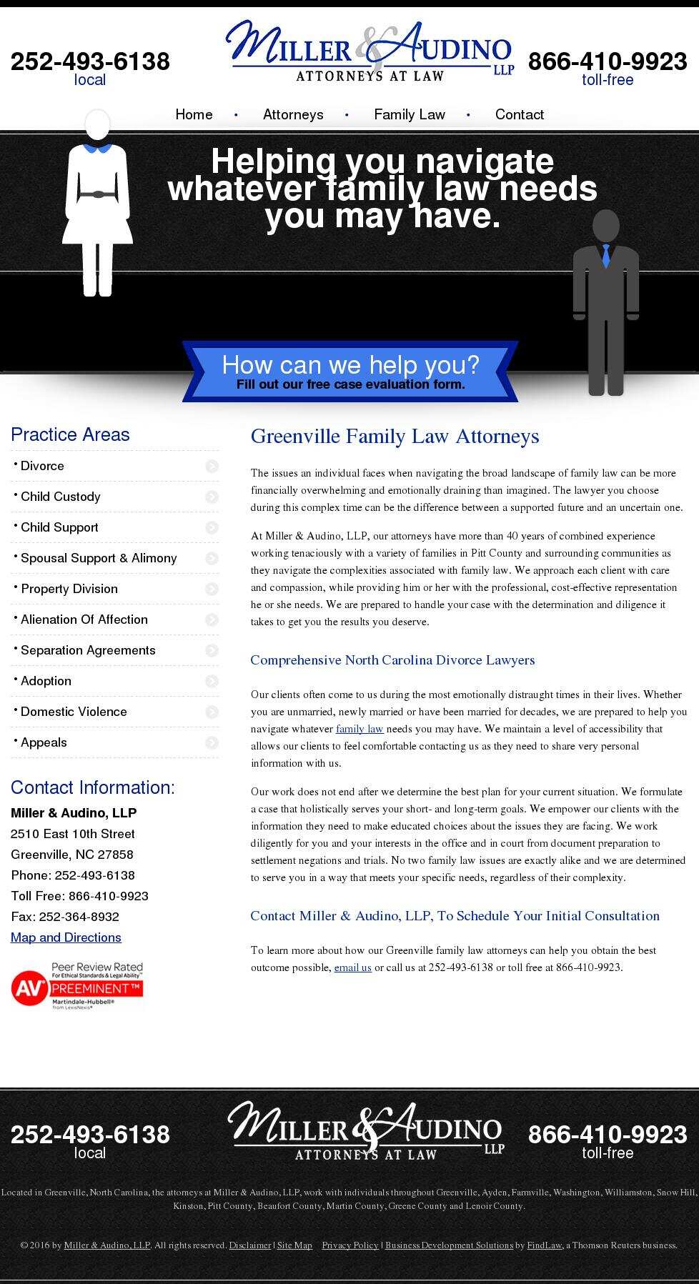 Miller & Audino, LLP - Greenville NC Lawyers