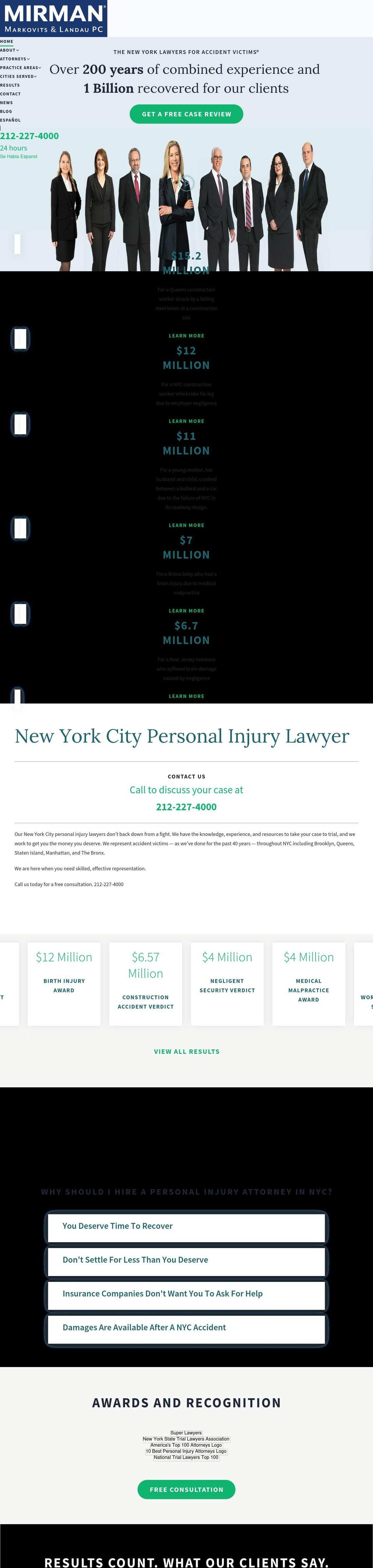 Mirman, Markovits & Landau, P.C. - New York NY Lawyers