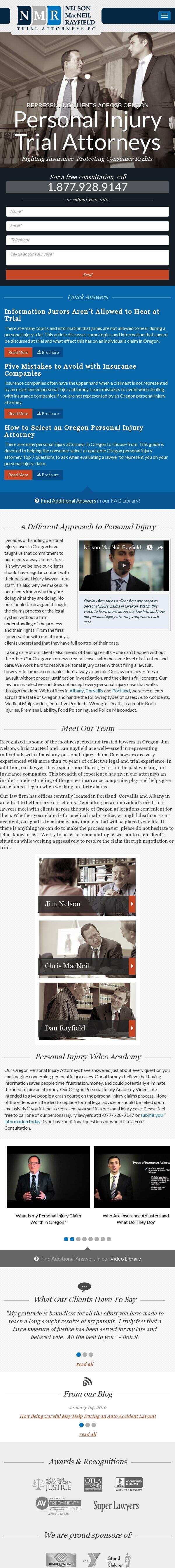 Nelson MacNeil Rayfield Trial Attorneys PC - Corvallis OR Lawyers