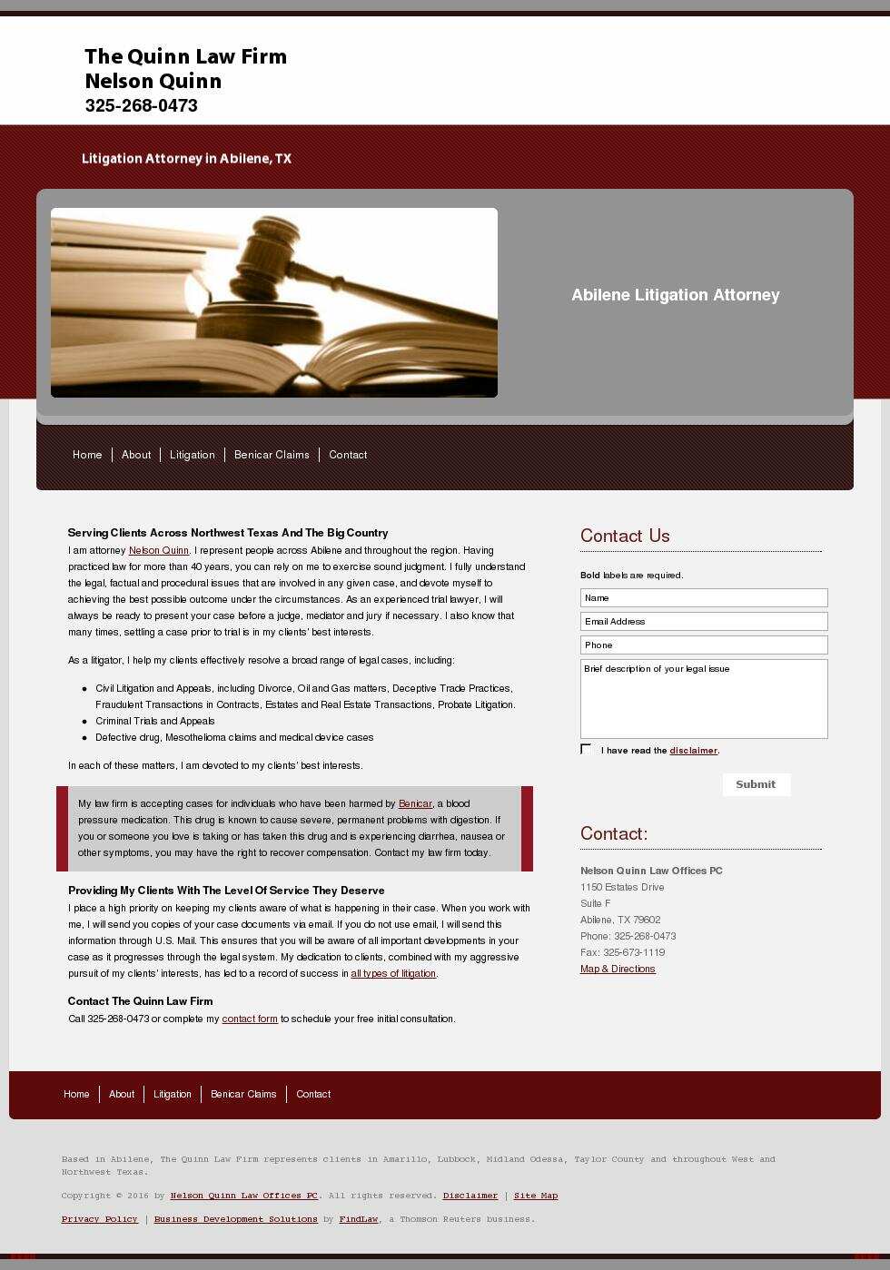 Nelson Quinn Law Offices PC - Abilene TX Lawyers