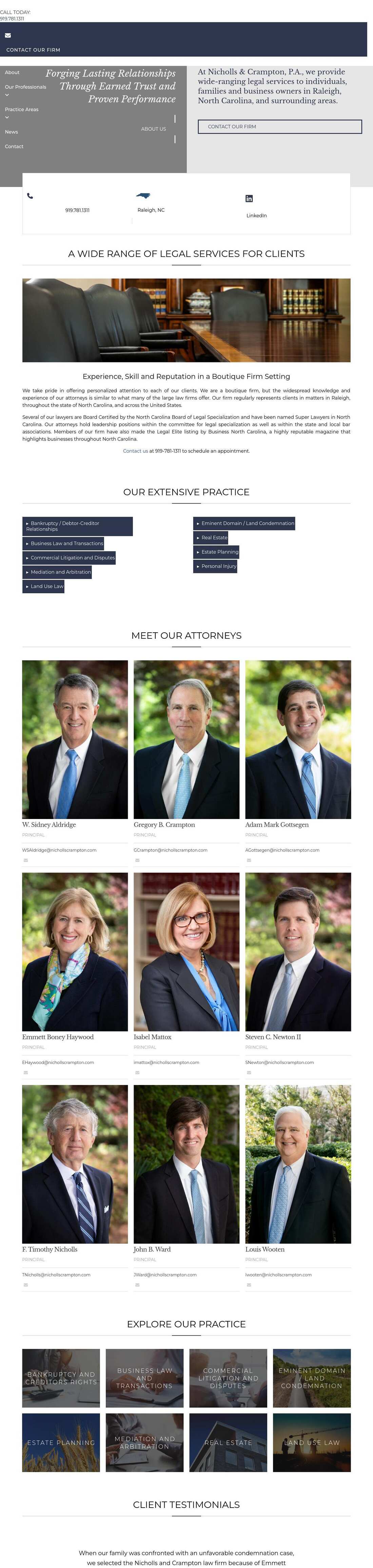 Nicholls & Crampton, P.A. - Raleigh NC Lawyers