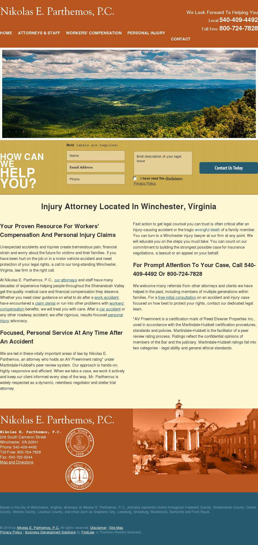Nikolas E. Parthemos, P.C. - Winchester VA Lawyers