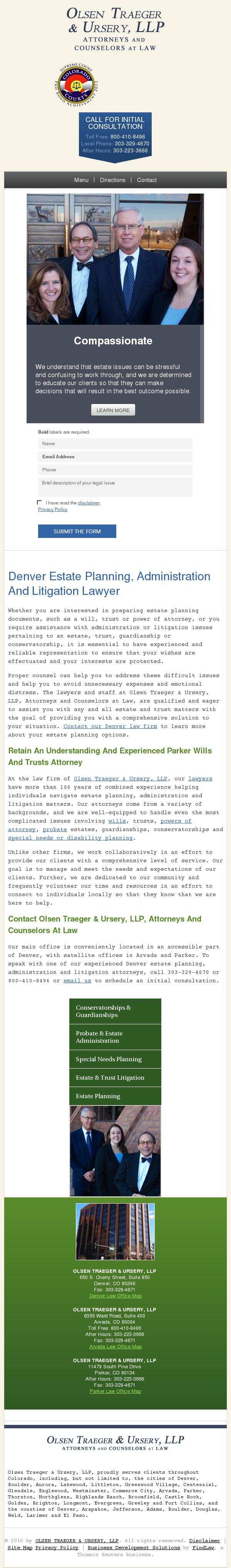 OLSEN TRAEGER & URSERY, LLP - Arvada CO Lawyers