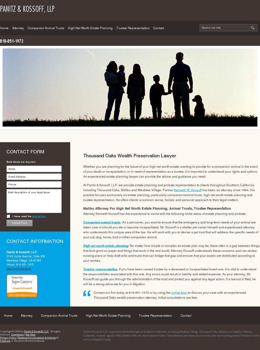 Panitz & Kossoff, LLP - Westlake Village CA Lawyers