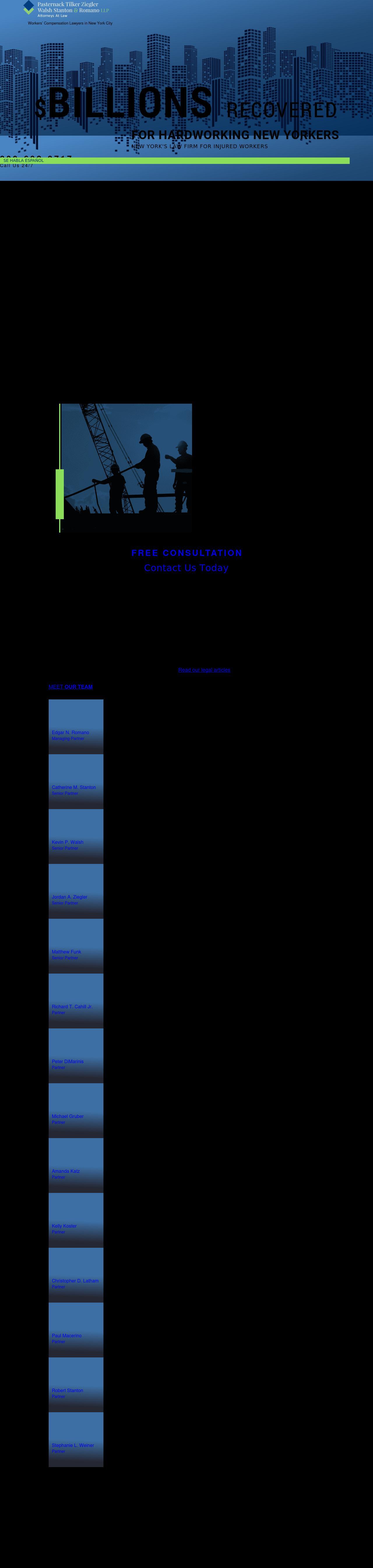 Pasternack Tilker Ziegler Walsh Stanton & Romano, LLP - White Plains NY Lawyers