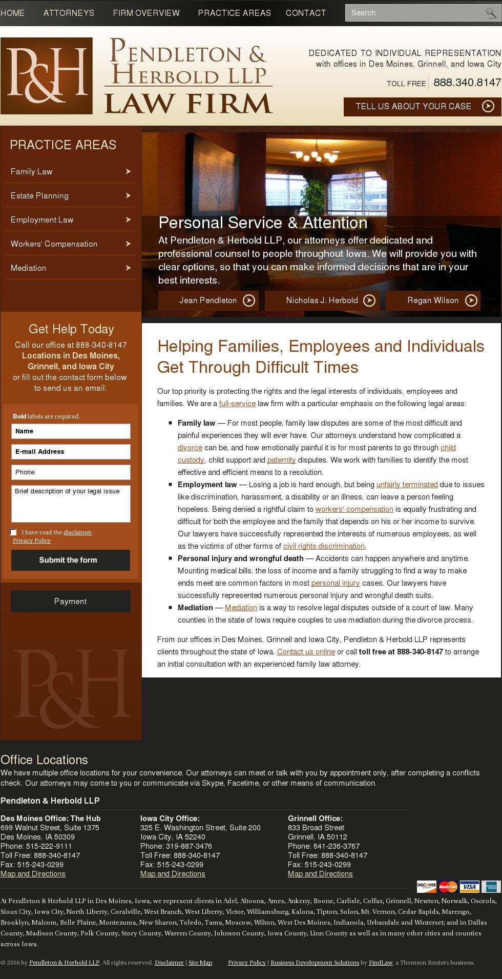 Pendleton & Herbold LLP - Grinnell IA Lawyers