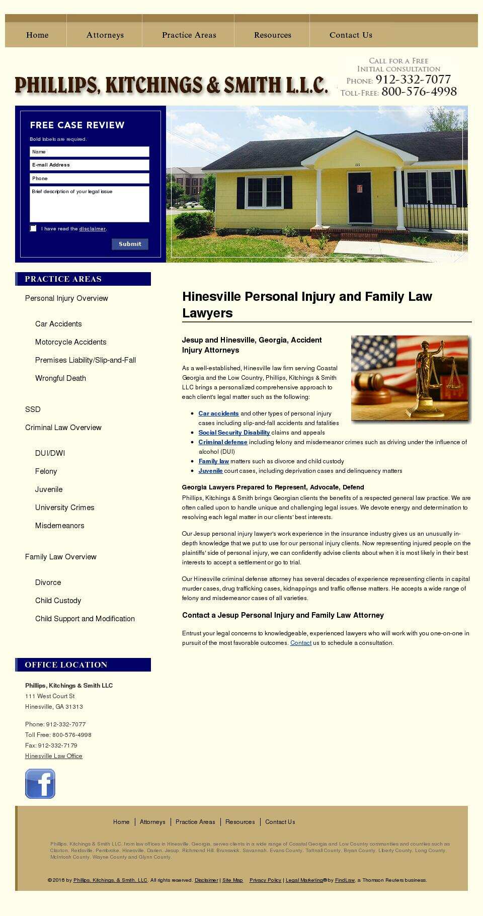 Phillips, Kitchings, & Smith, LLC - Hinesville  GA Lawyers