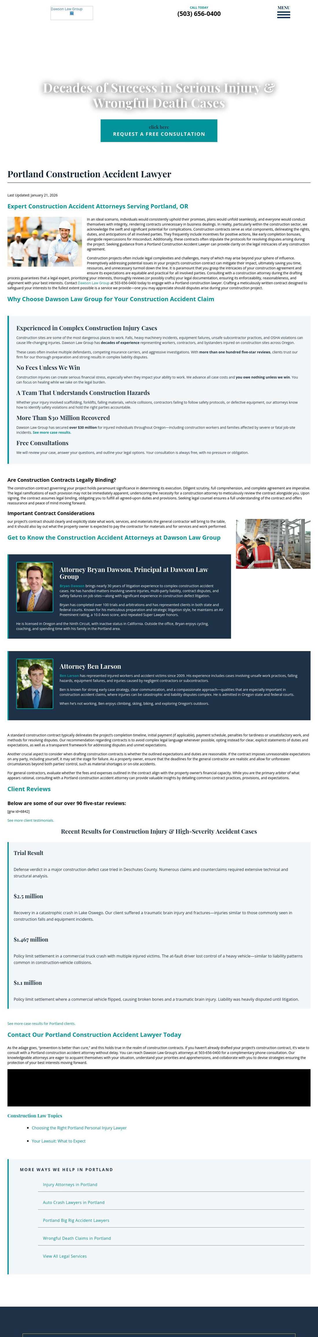 Dawson Law Group - Portland OR Lawyers