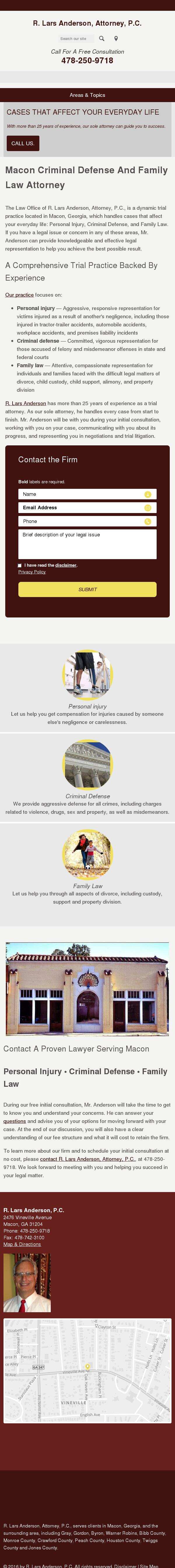 R. Lars Anderson, P.C. - Macon GA Lawyers