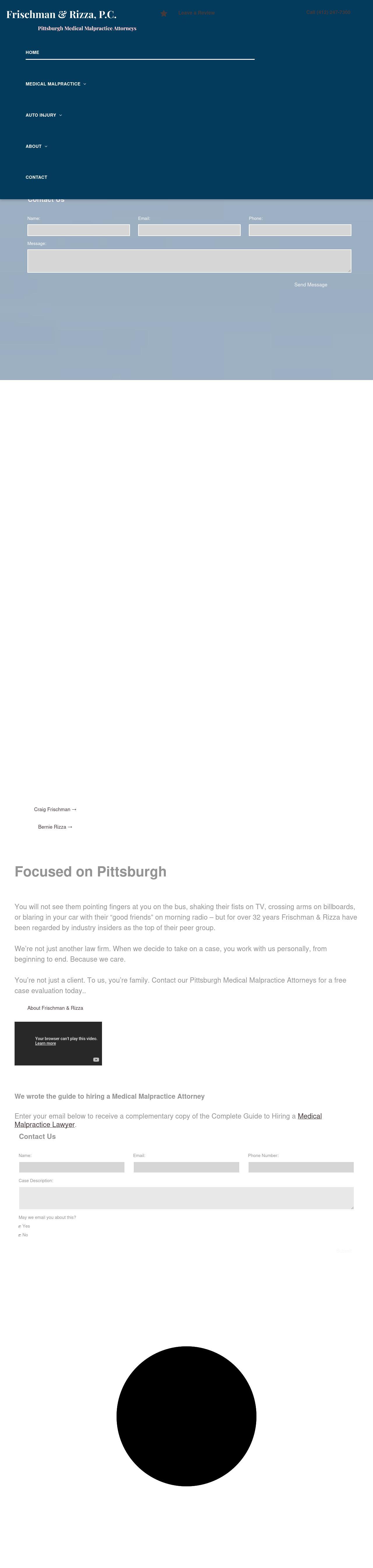 Raizman Frischman & Rizza, P.C. - Pittsburgh PA Lawyers