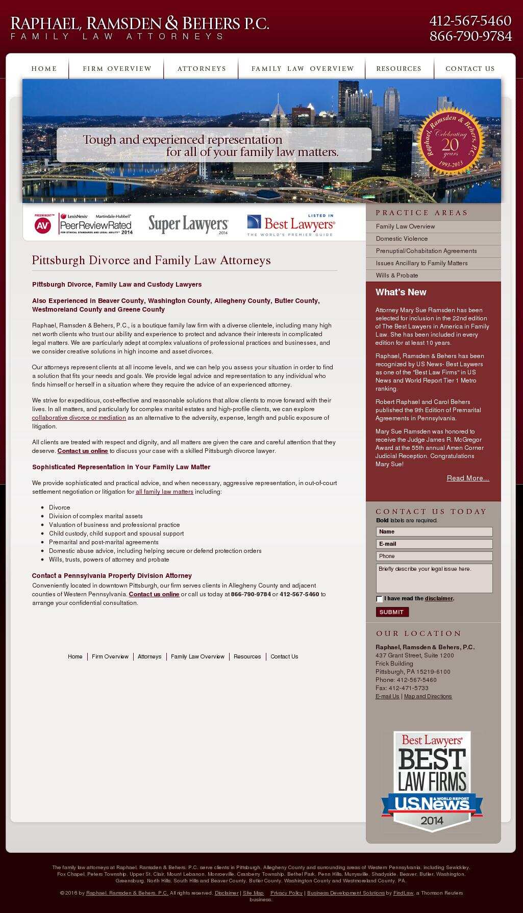 Raphael, Ramsden & Behers, P.C. - Pittsburgh PA Lawyers