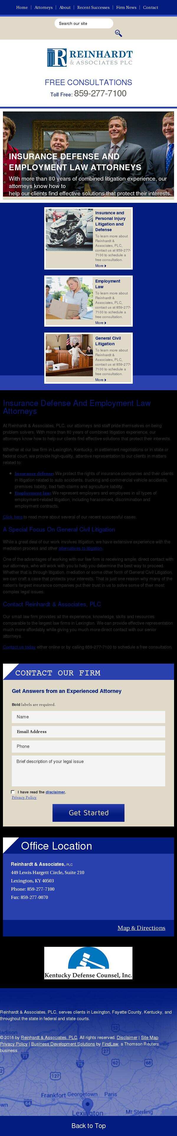 Reinhardt & Associates, PLC - Lexington KY Lawyers