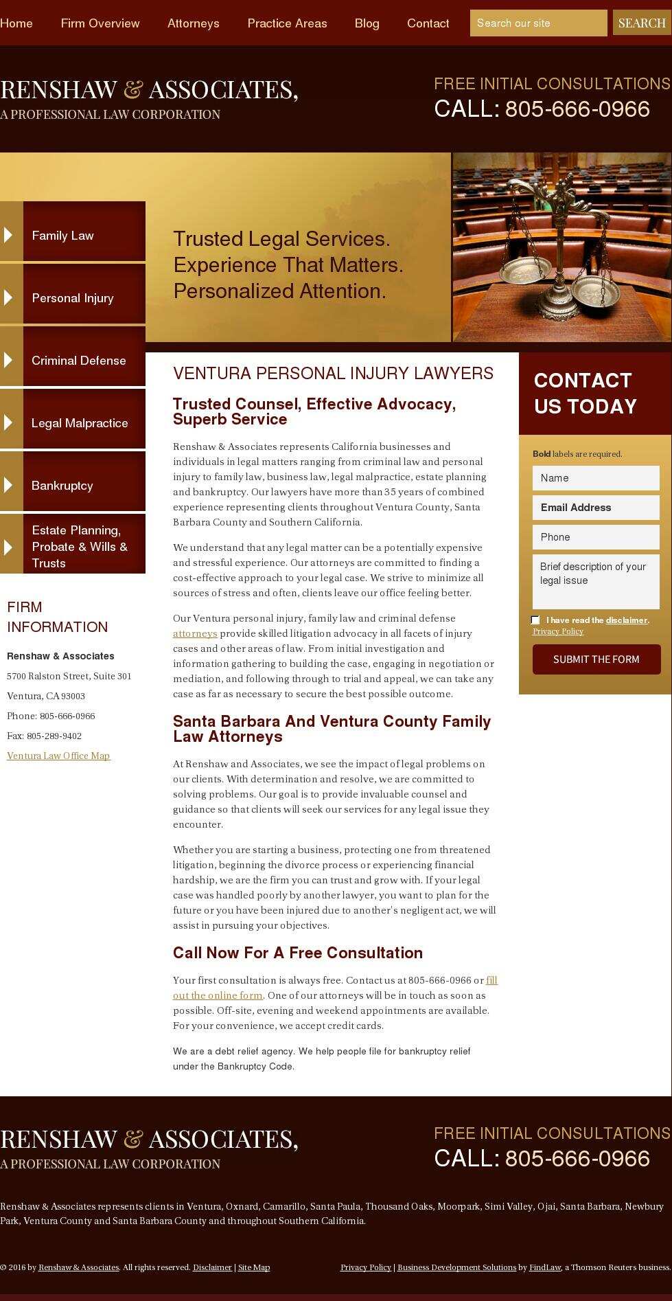 Renshaw & Associates - Ventura CA Lawyers