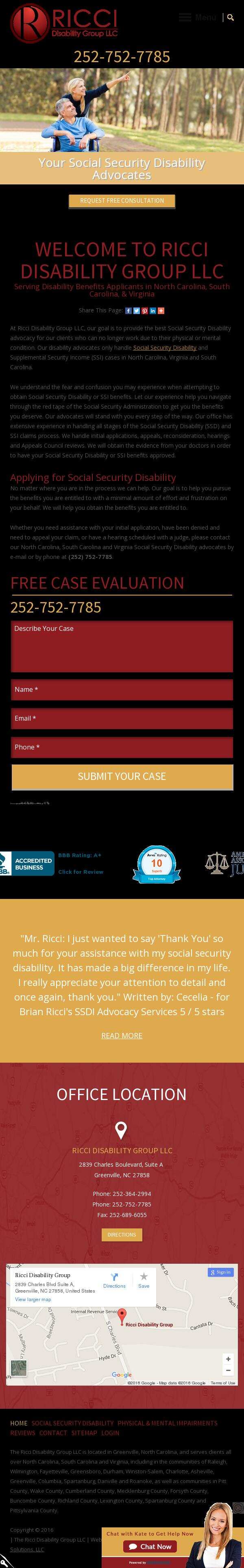Ricci Disability Group, LLC - Greenville NC Lawyers