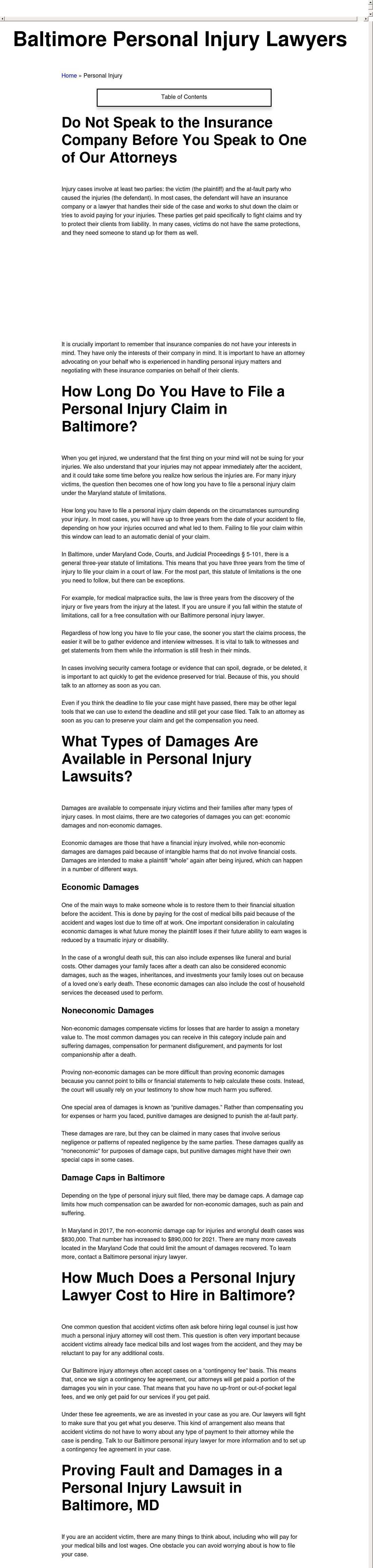 Rice Law - Baltimore MD Lawyers