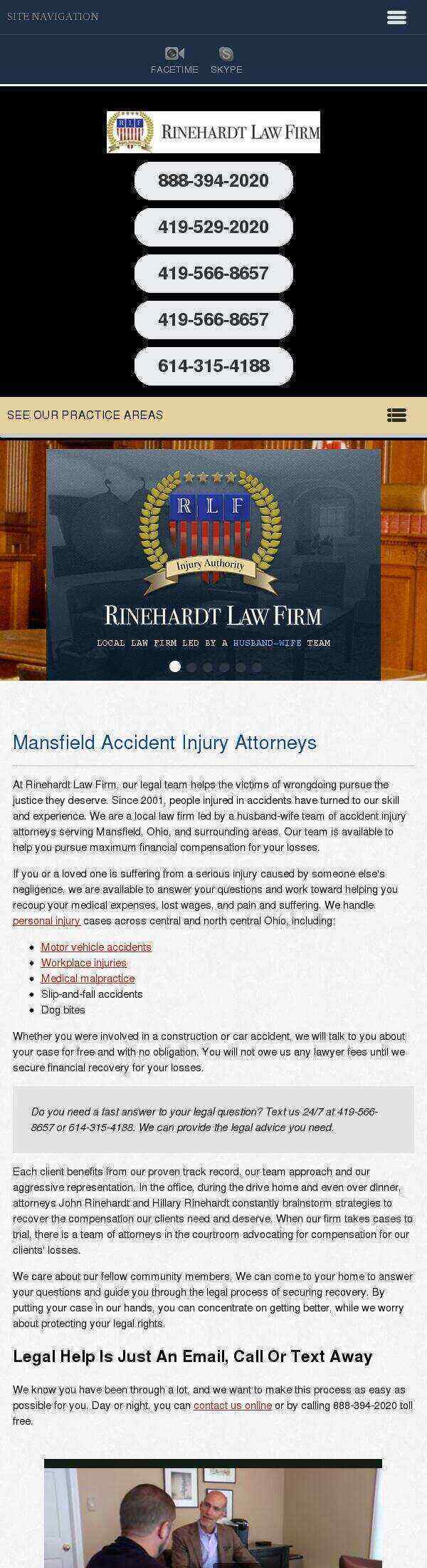 Rinehardt Law Firm - Ontario OH Lawyers