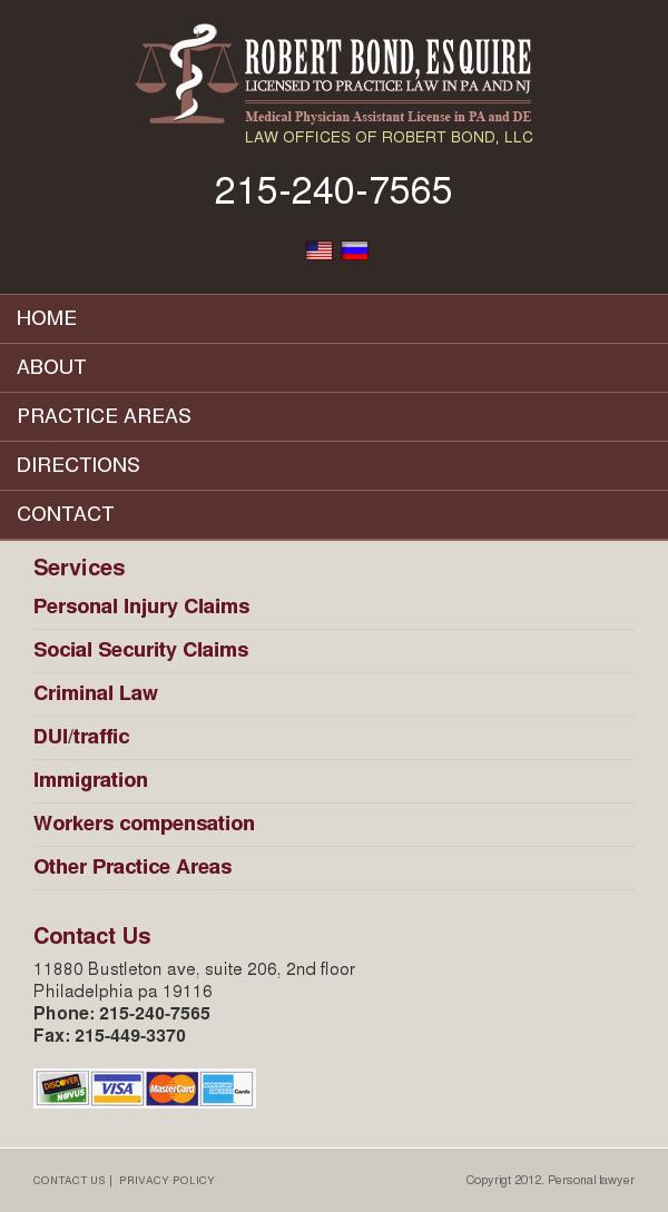 Robert Bond - Philadelphia PA Lawyers