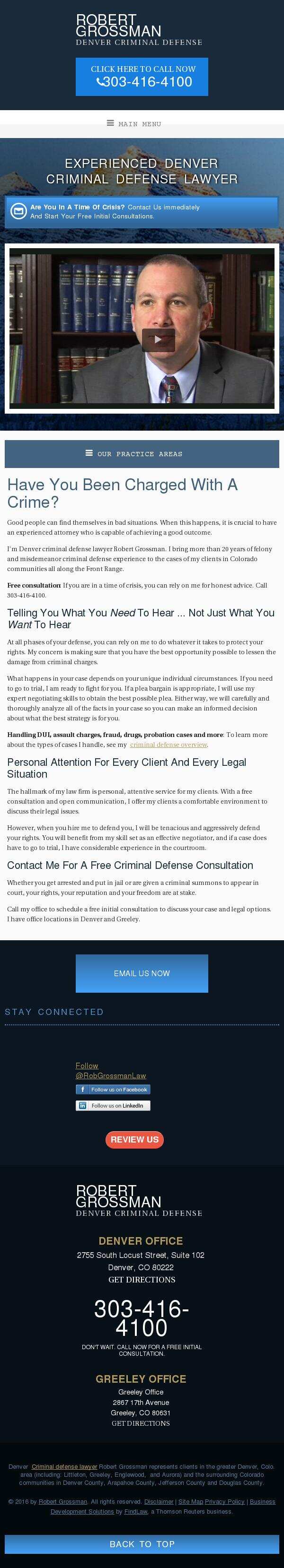Robert Grossman - Denver CO Lawyers