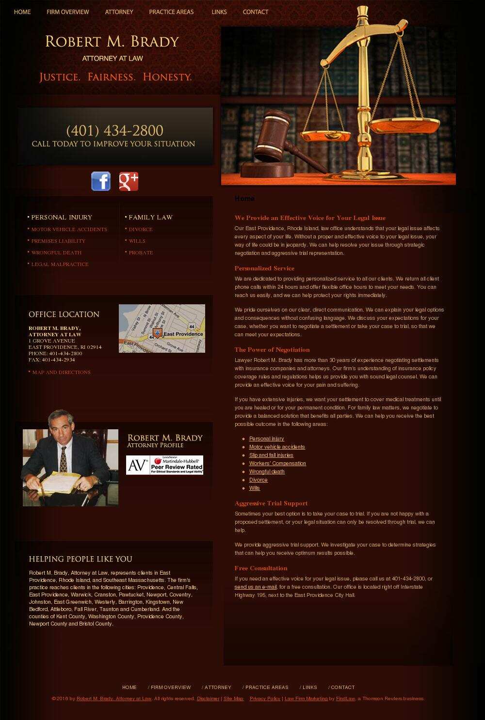 Robert M. Brady, Attorney at Law - East Providence RI Lawyers