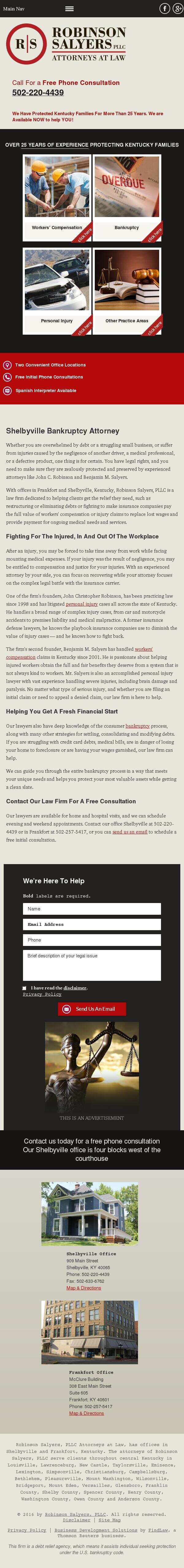 Robinson Salyers, PLLC - Frankfort KY Lawyers