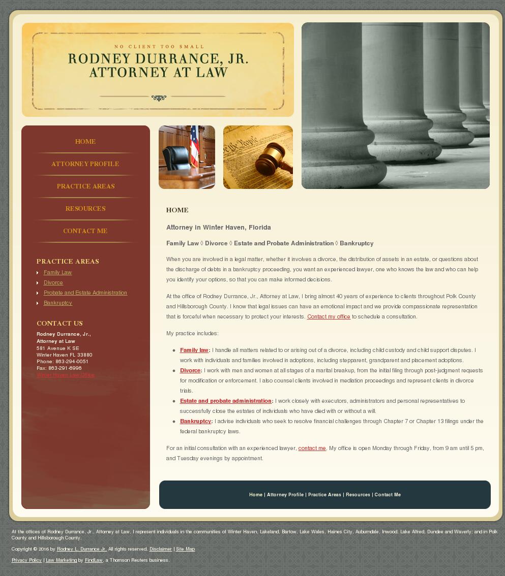Rodney L. Durrance Jr. - Winter Haven FL Lawyers