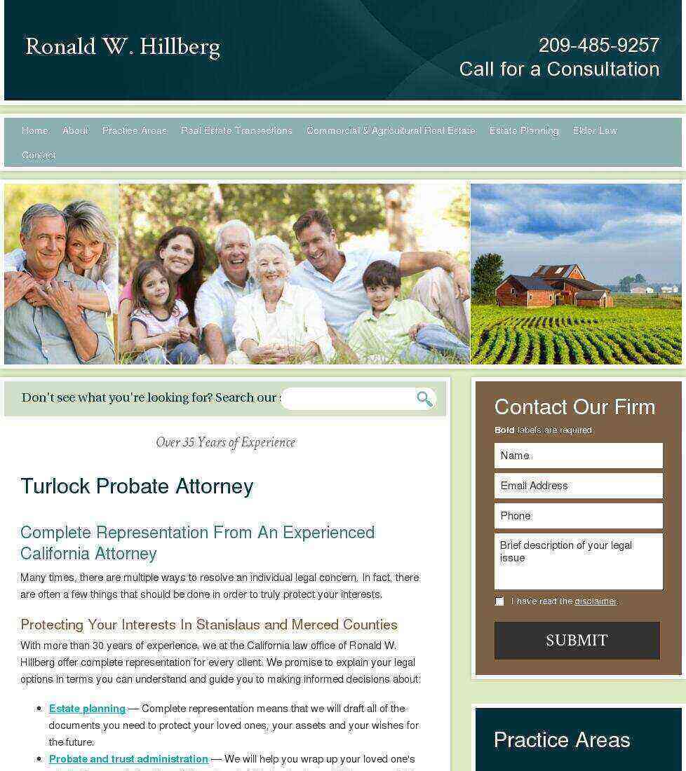 Ronald W. Hillberg - Turlock CA Lawyers