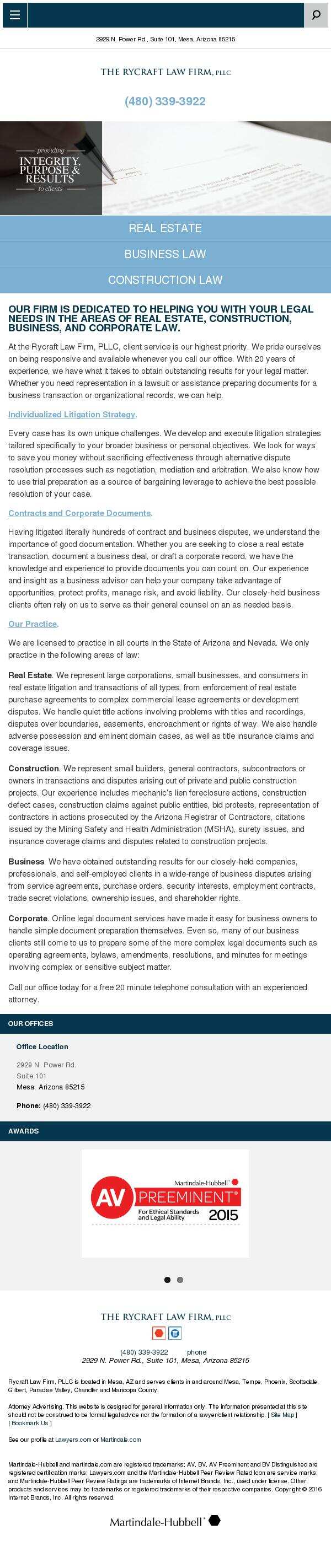 Rycraft Law Firm, PLLC - Mesa AZ Lawyers
