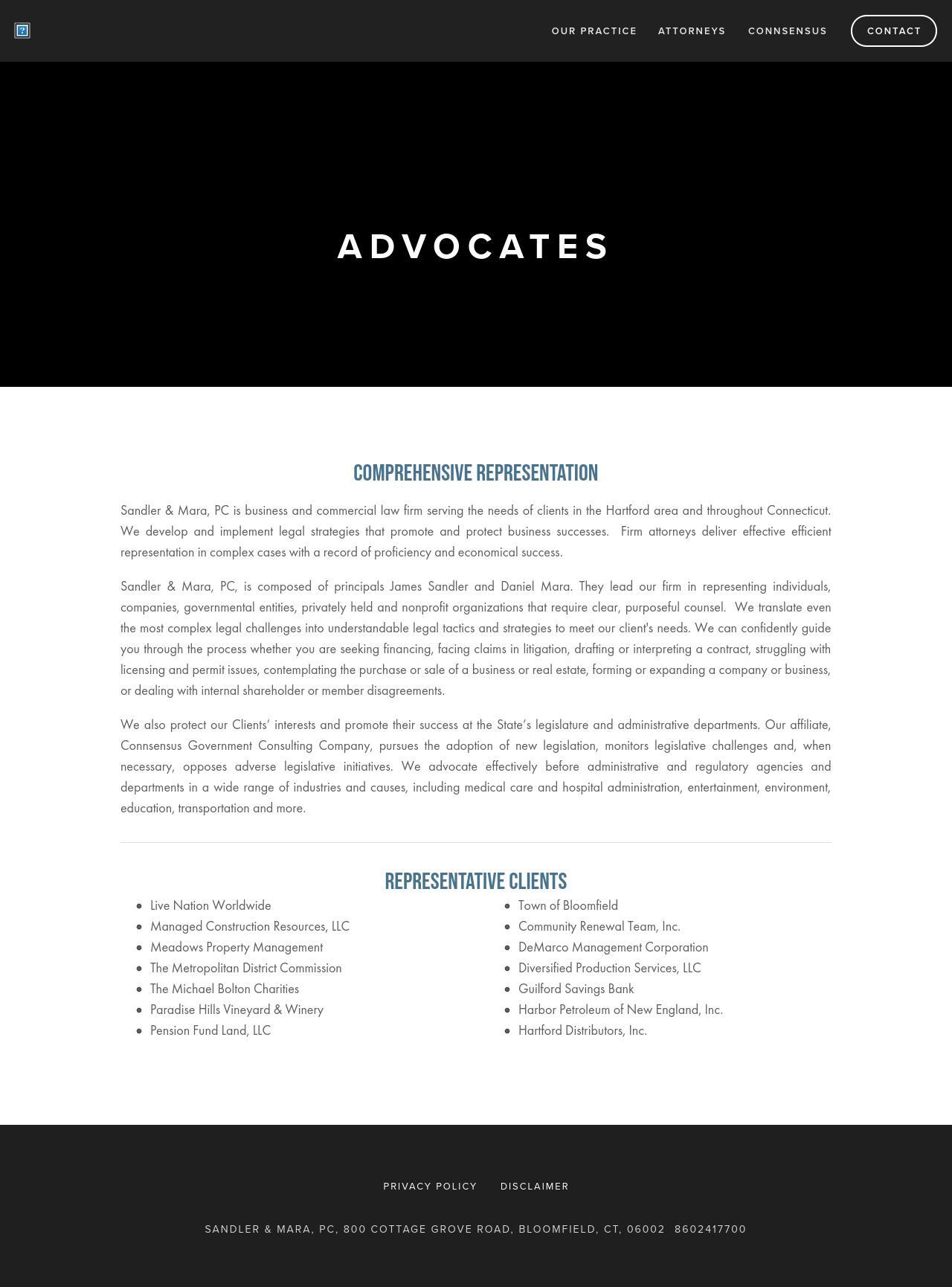 Sandler & Mara, PC - Bloomfield CT Lawyers