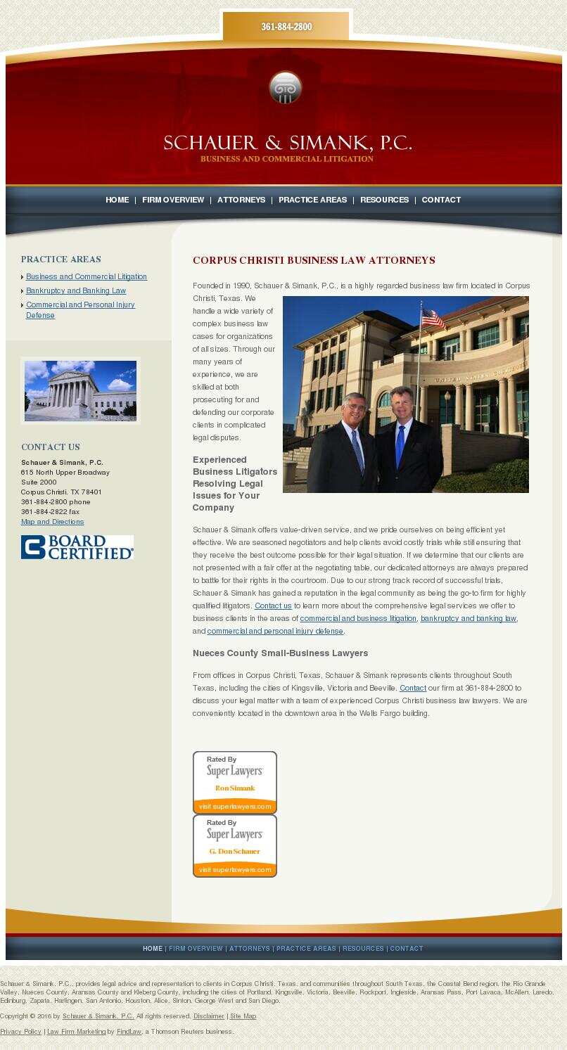 Schauer & Simank, P.C. - Corpus Christi TX Lawyers