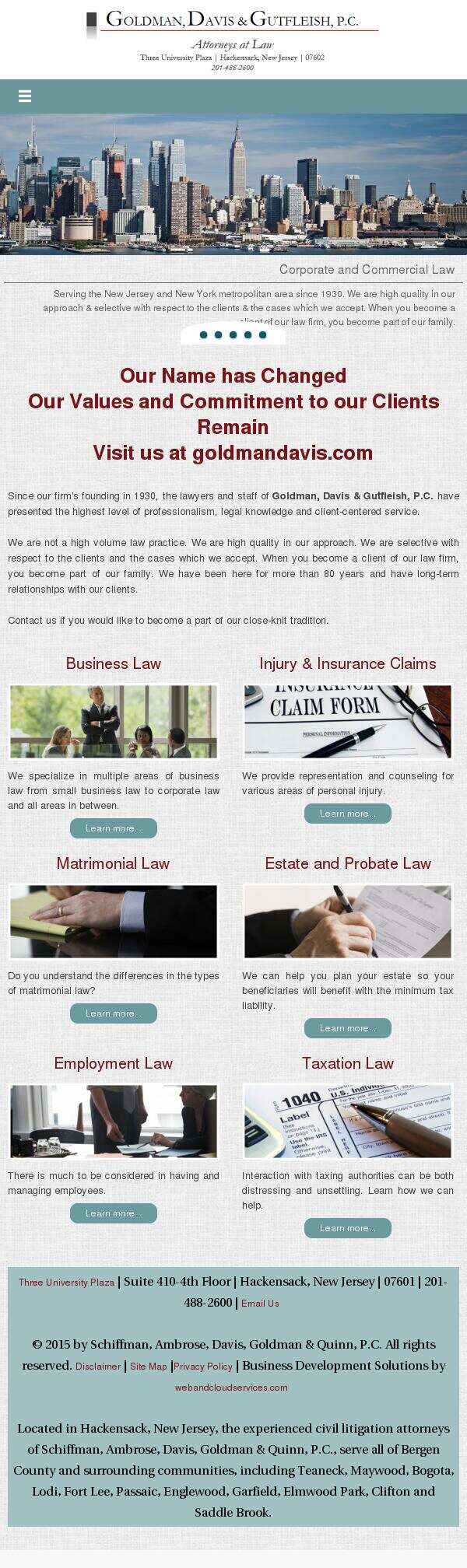 Schiffman, Abraham, Kaufman & Ritter, P.C. - Hackensack NJ Lawyers