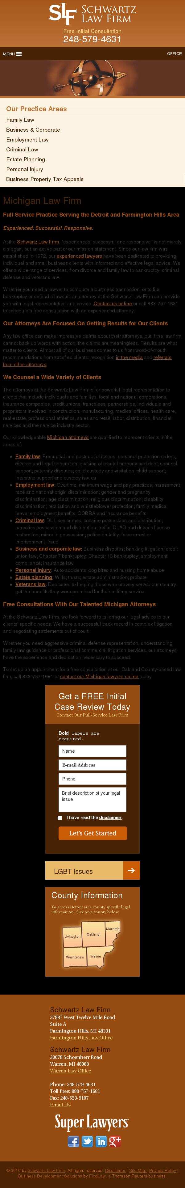 Schwartz Law Firm - Warren MI Lawyers