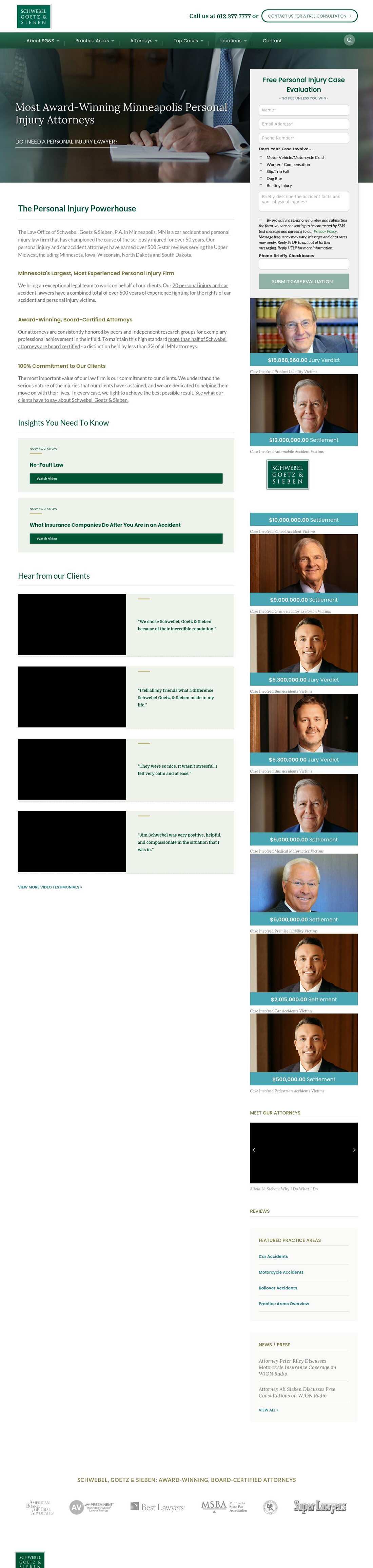 Schwebel, Goetz & Sieben, P.A. - Minneapolis MN Lawyers