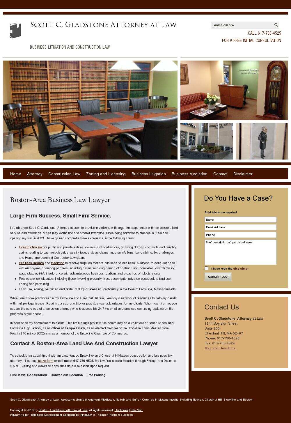 Scott C. Gladstone, Attorney at Law - Chestnut Hill MA Lawyers