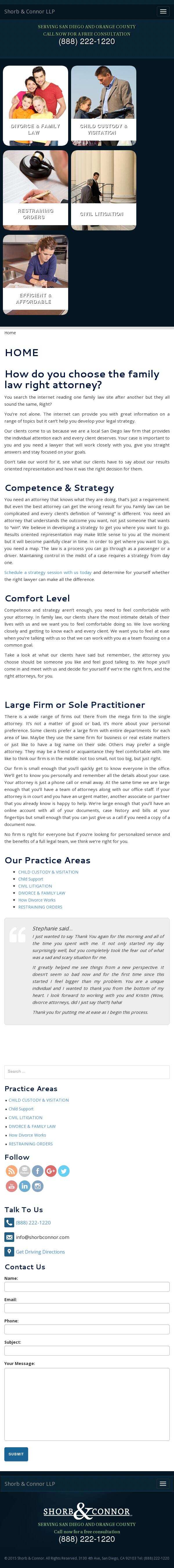 Shorb & Connor, LLP - San Diego CA Lawyers