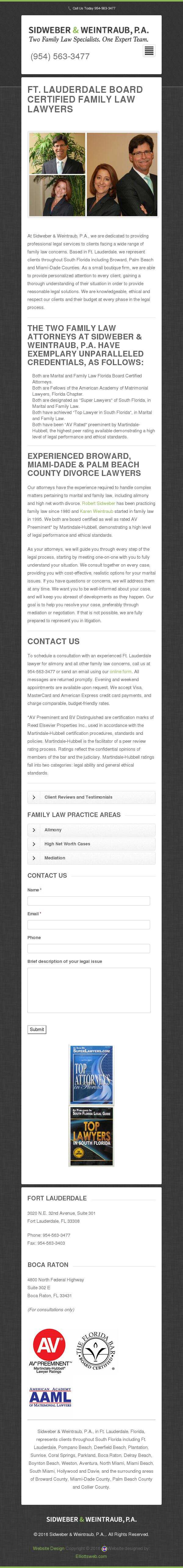 Sidweber & Weintraub, P.A. - Fort Lauderdale FL Lawyers