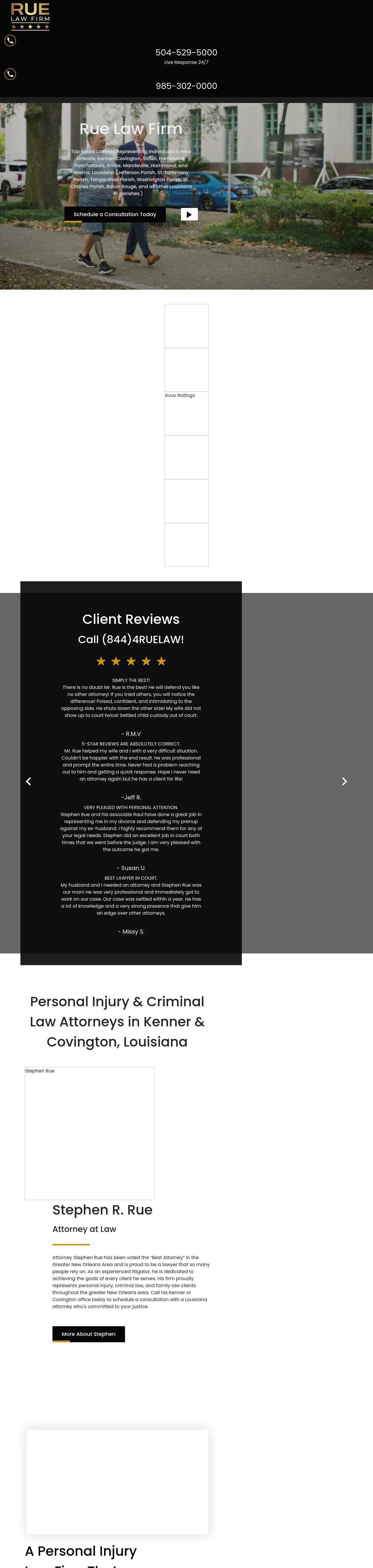 Stephen Rue & Associates - Kenner LA Lawyers