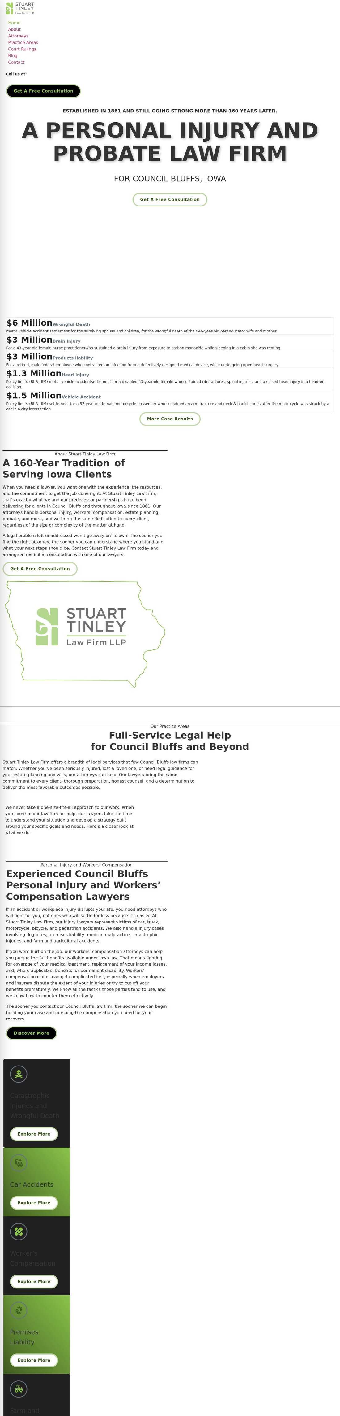 Stuart Tinley Law Firm LLP - Council Bluffs IA Lawyers