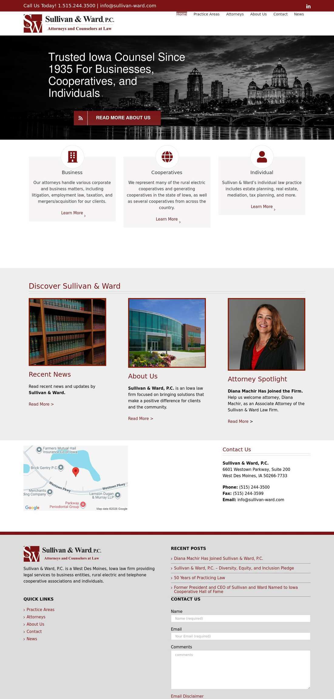 Sullivan & Ward, P.C. - West Des Moines IA Lawyers