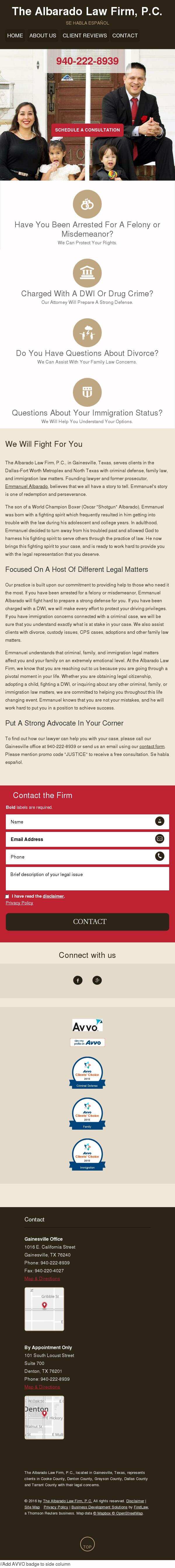 The Albarado Law Firm, P.C. - Denton TX Lawyers