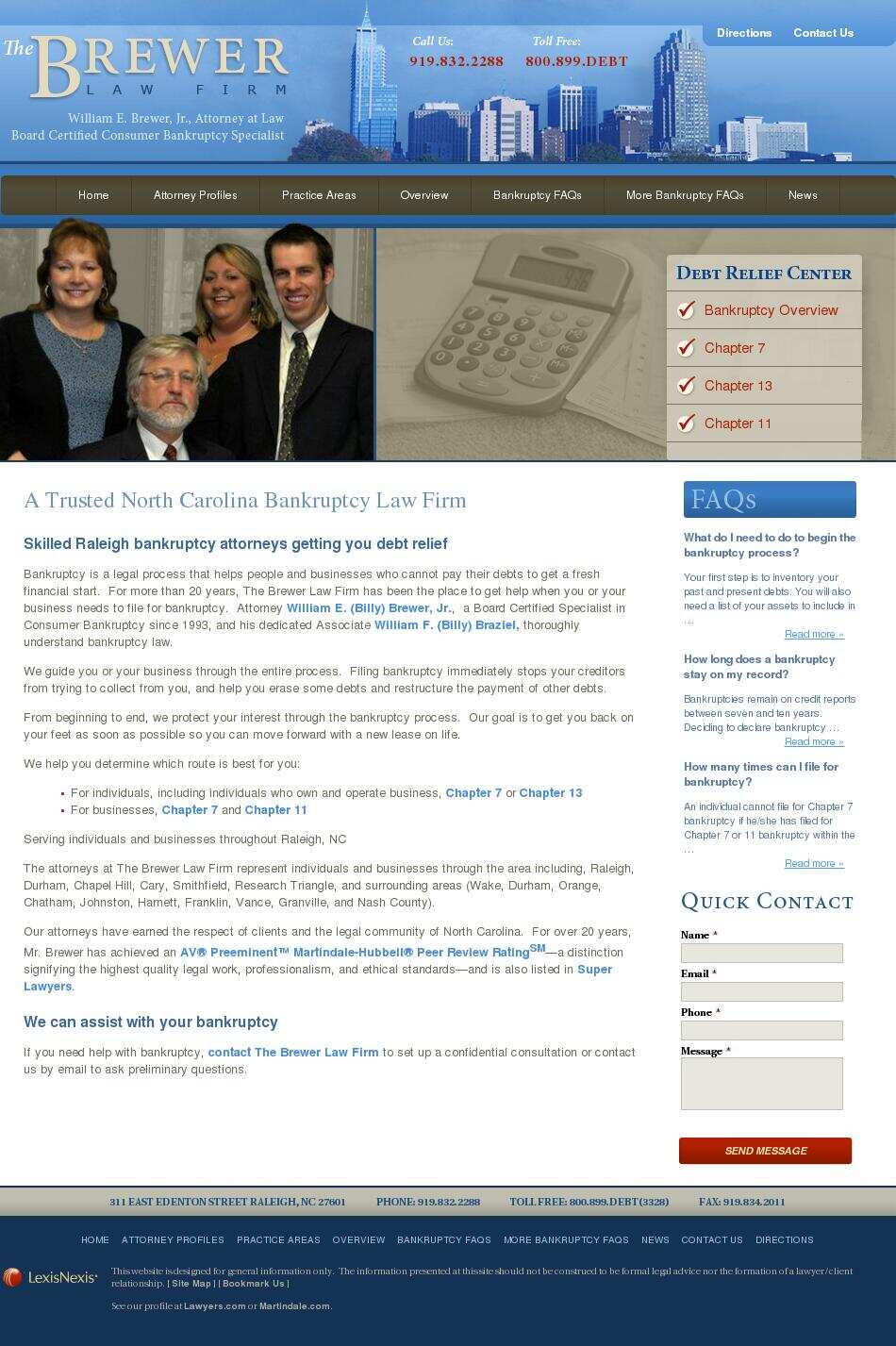 The Brewer Law Firm - Raleigh NC Lawyers