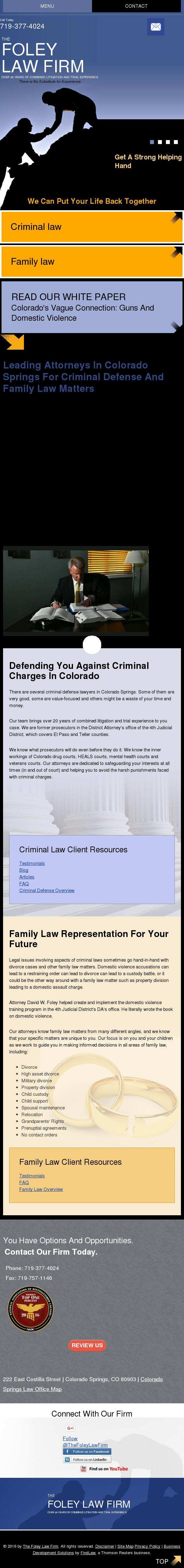 The Foley Law Firm - Colorado Springs CO Lawyers