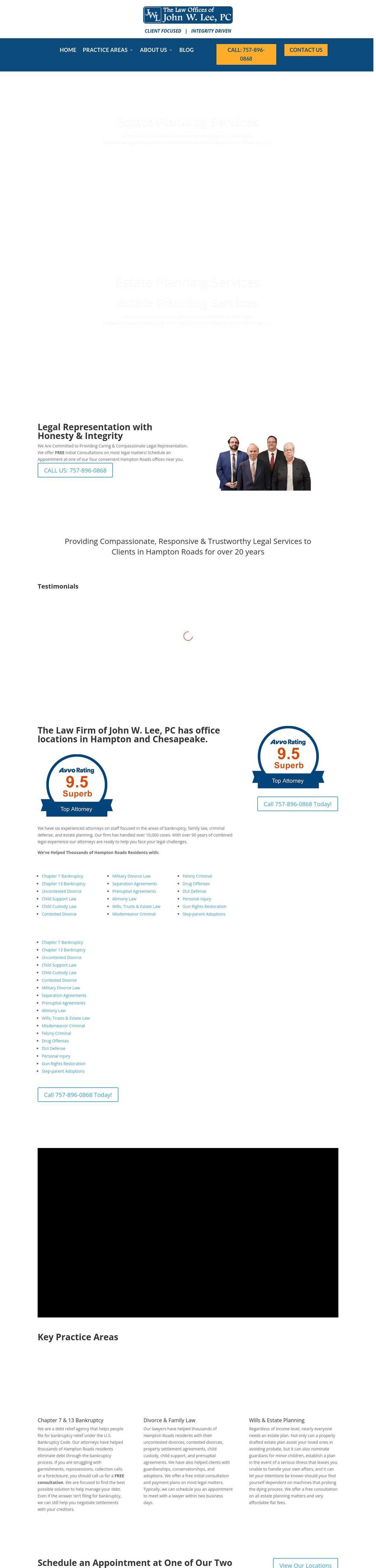 The Law Firm of John W. Lee, P.C. - Virginia Beach VA Lawyers